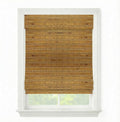 Cordless Woven Wood Roman Shades, 24W x 36H, Sarasota Camel, Sizes 20-72 Wide by FirstRateBlinds