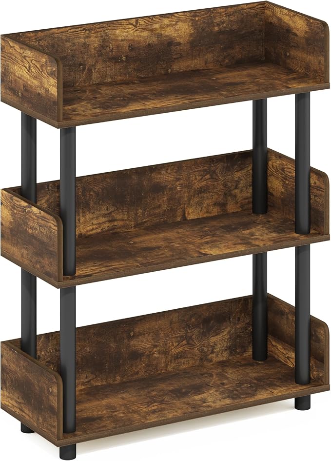 Furinno TURN-N-TUBE Display Shelf, 3-Tier Storage Shelves - Image 5