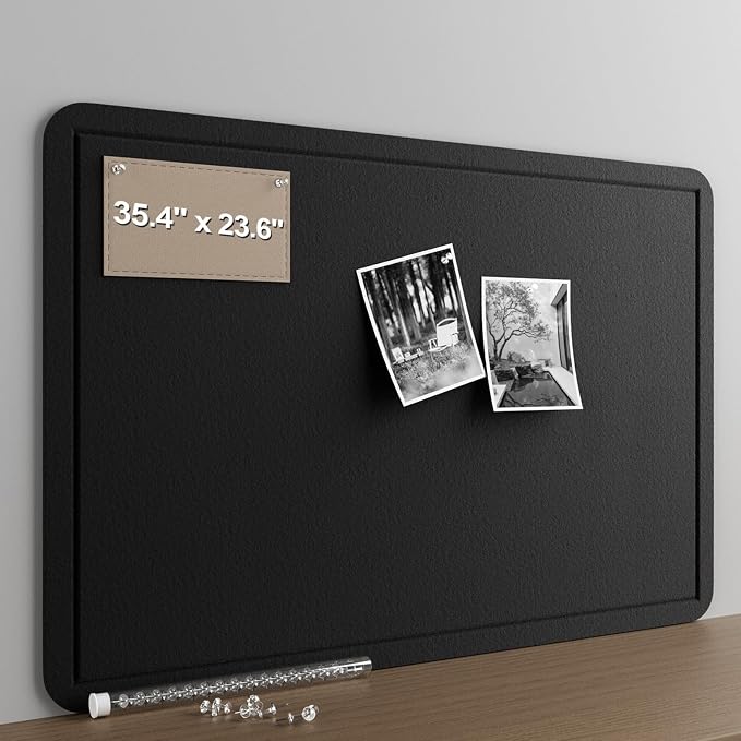 Large Felt Bulletin Board for Wall, Soft Felt Cork Board for Office, Home by CreateYourIdealSpace