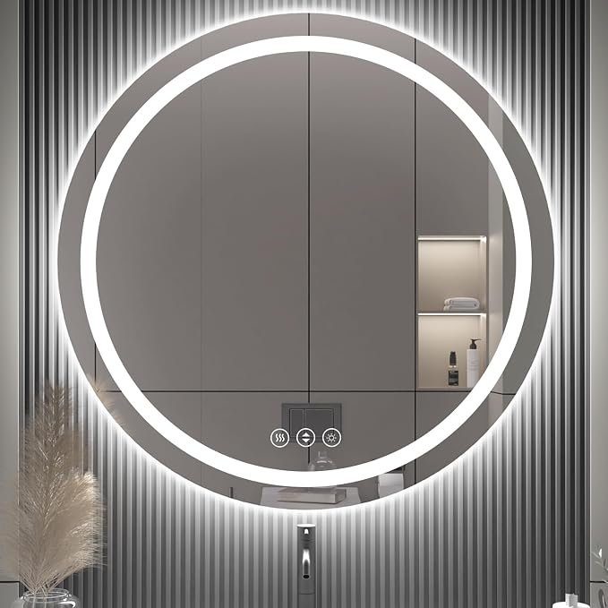 42" x 42" LED Bathroom Mirror by Lmsedf