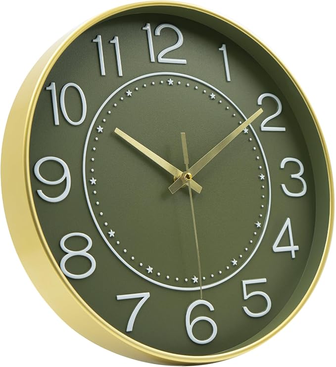 HZDHCLH 12inch Wall Clocks Battery Operated, Quartz Movement, Silent Non - Image 2