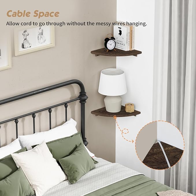 Forbena Floating Corner Shelves - Image 3