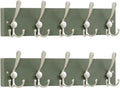 SKOLOO Creations Forest Green Solid Wood Wall Mounted Coat Rack, 5 Hooks by SKOLOO