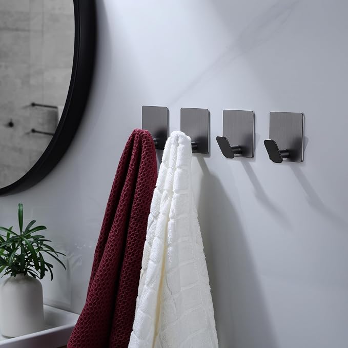 DELITON Towel Hooks for Bathrooms - Image 2