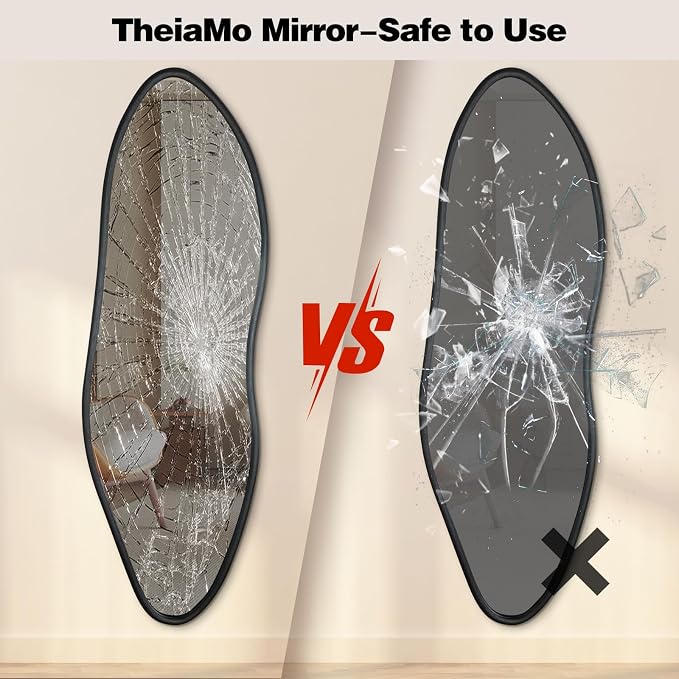 Irregular Full Length Mirror, Large Asymmetrical Wall Mirrors - Image 8