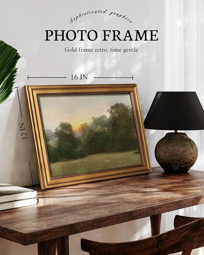VIYYIEA Vintage Gold Framed Wall Art - Image 2