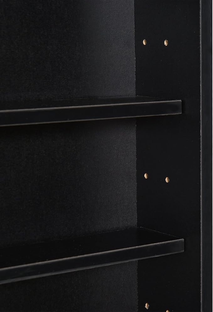 HOMCOM 5-Tier Display Cabinet, Glass Door Cabinet - Image 8