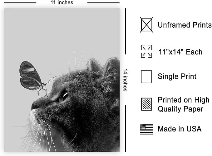 Poster Master Butterfly on Cat Print - Image 2