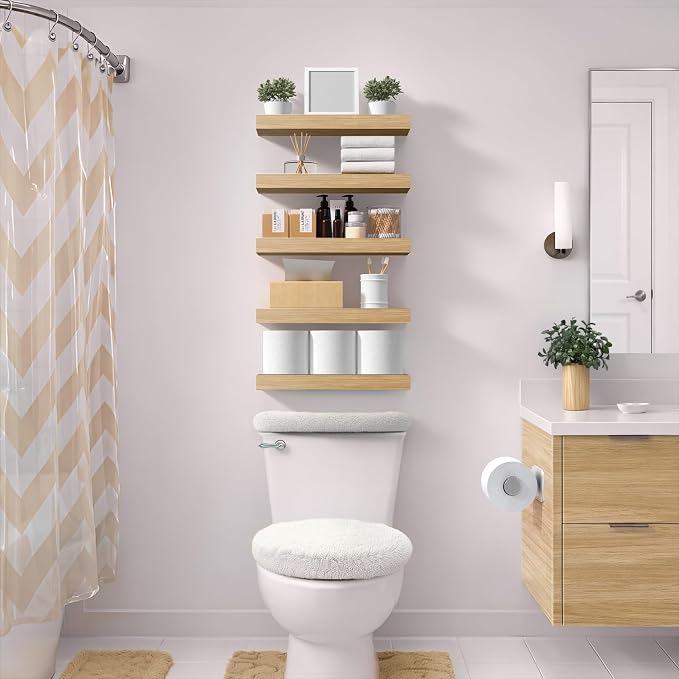 Sorbus Floating Shelves for Wall – 16 Inch Floating Shelf for Kitchen, Living - Image 2