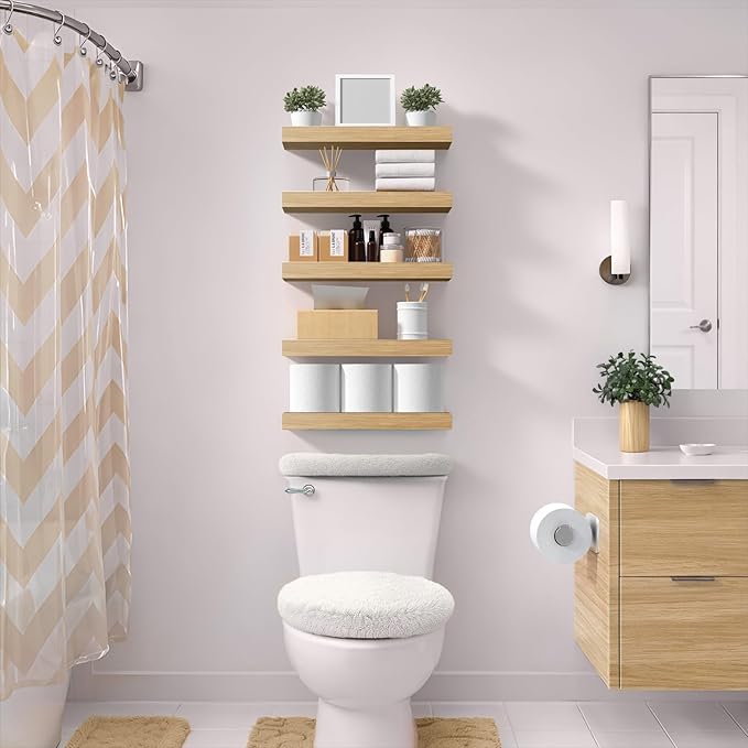 Sorbus Floating Shelves for Wall – 16 Inch Floating Shelf for Kitchen, Living - Image 2