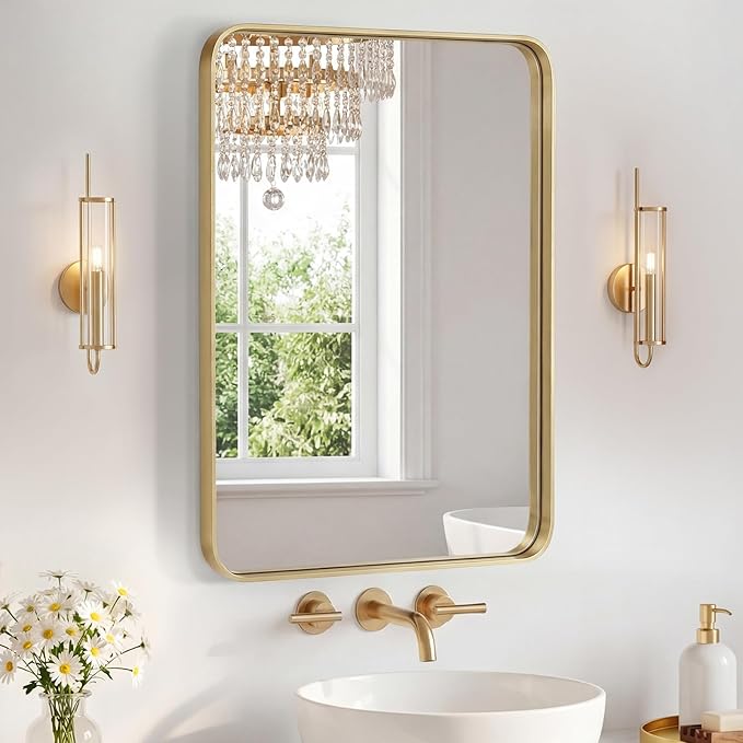 NEWBULIG 20X28 Inch Bathroom Mirror by NEWBULIG