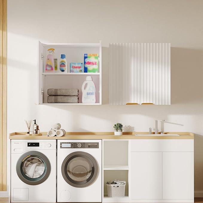 ChooChoo Bathroom Wall Cabinet, Kitchen Storage Cupboard Cabinet - Image 4