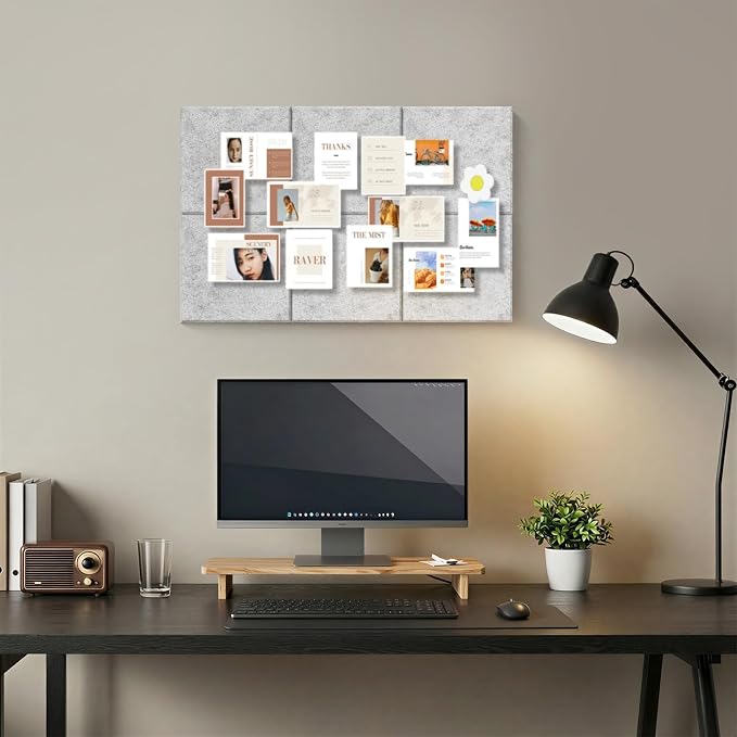 Large Cork Boards for Walls – 36" x 24" Self Adhesive Felt Wall Tiles - Image 7