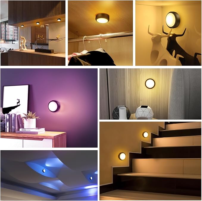 BLS LED Puck Lights with Remote Control, Wireless Under Cabinet & Closet - Image 7