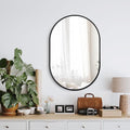 Bathroom Mirror for Wall, Metal Framed Vanity Mirror by Delma