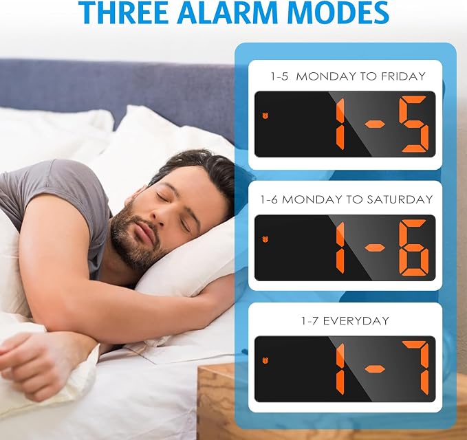 AMIR Digital Alarm Clock, LED Clock - Image 5