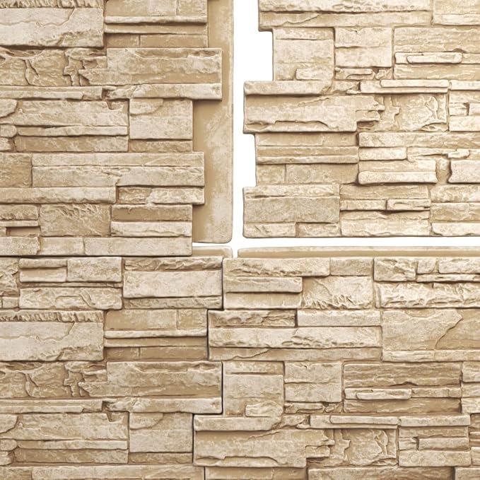 Ekena Millwork 48 5/8"W x 24 3/4"H x 1 1/4"D Cascade Stacked Stone, StoneWall - Image 9