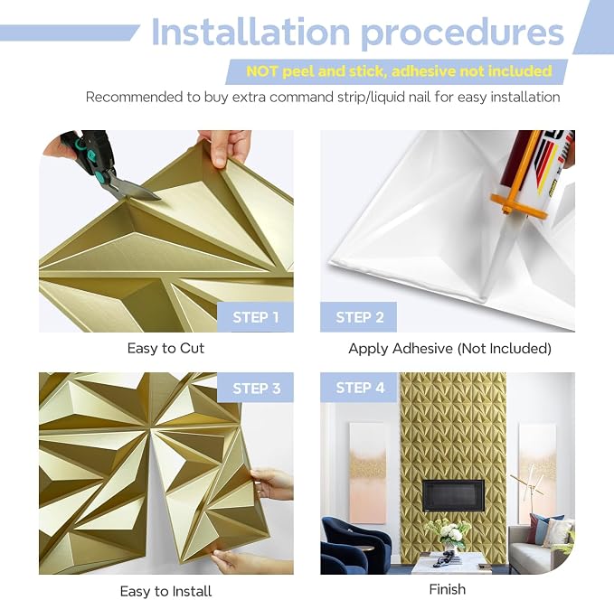 STICKGOO 33 Pack 3D Wall Panels - Image 7