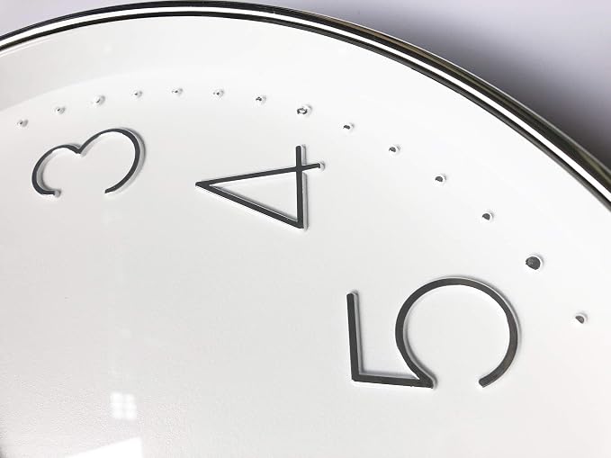 Tosnail 12 Inches Round Silent Non Ticking Quartz Wall Clock - Image 4