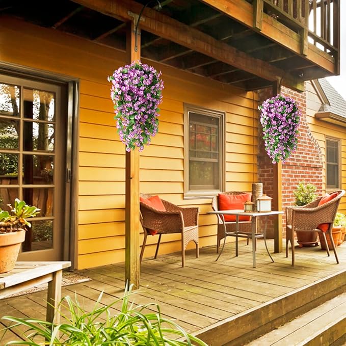 ZFProcess Artificial Fake Hanging Flowers Plants - Image 5