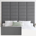 IFNOW Upholstered Wall Mounted Headboard, 3D Soundproof Wall Panels Peel and by IFNOW