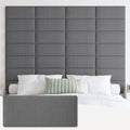 IFNOW Upholstered Wall Mounted Headboard, 3D Soundproof Wall Panels Peel and by IFNOW