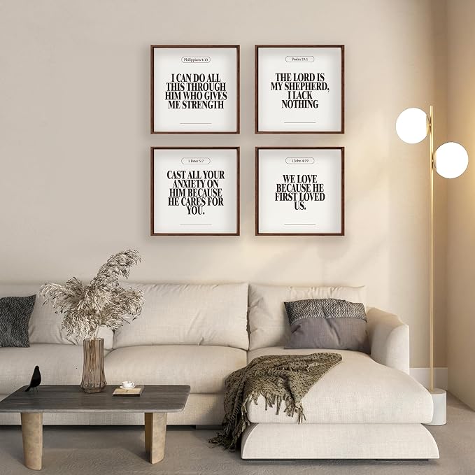 Locomiss Black and White Christian Wall Art Decor Posters, Modern Bible Verse - Image 6