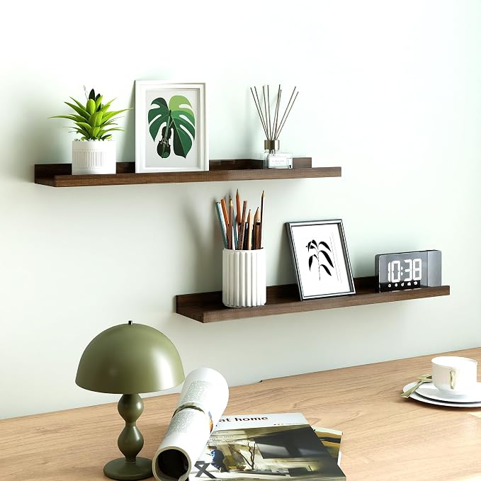 Floating Shelves for Wall Decor, Long Wall Mounted Storage Shelf for Bedroom - Image 2