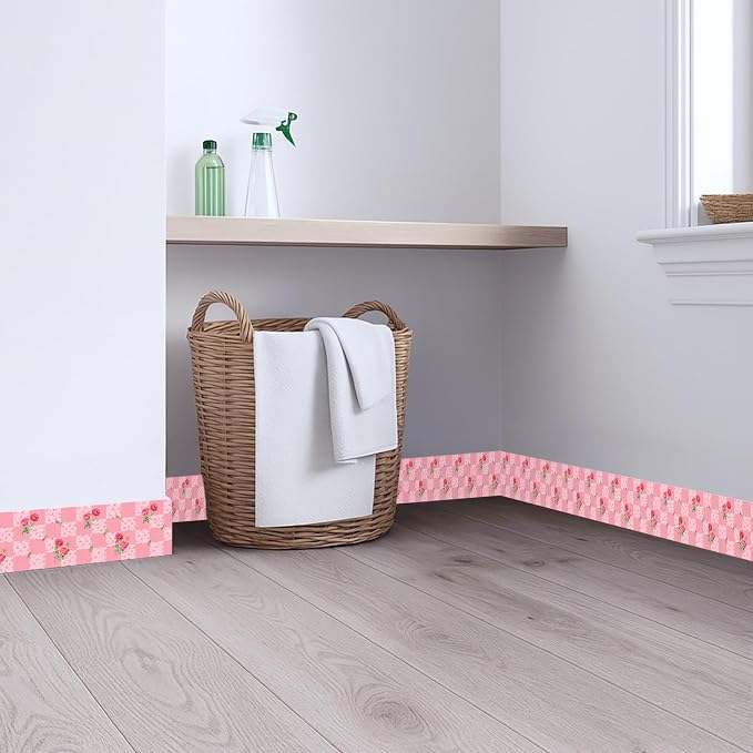 Pink Polka Dot Wallpaper Border 196x4 Inch Peel and Stick Wall Border Removable - Image 2