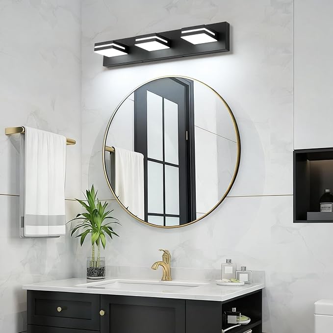 SineRise LED Modern Bathroom Vanity Light Fixtures, Modern Acrylic Bathroom - Image 9