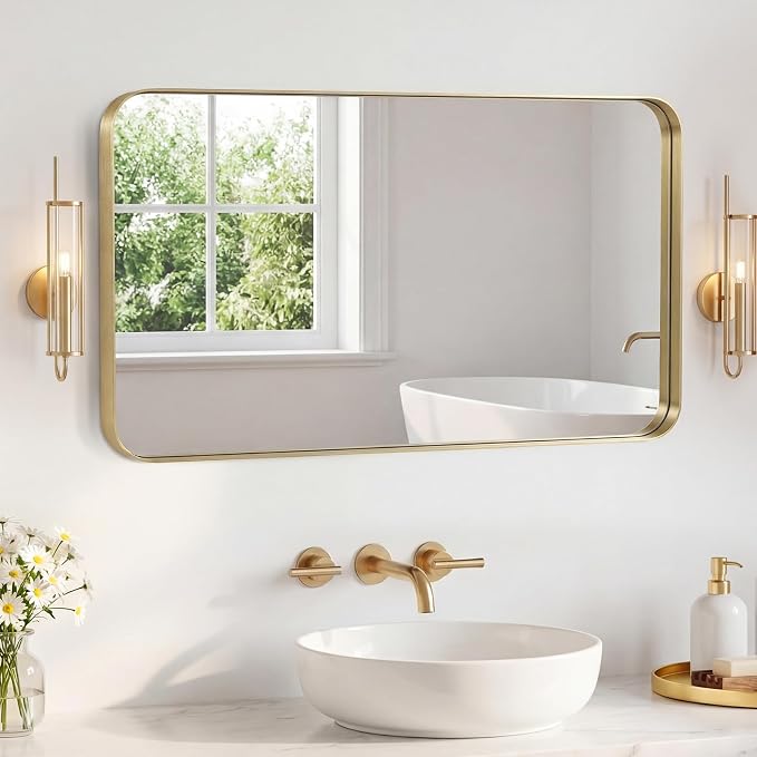 NEWBULIG 30X48 Inch Bathroom Mirror by NEWBULIG