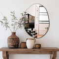 Delma Irregular Wall Mirror, Frameless Decorative Mirror by Delma