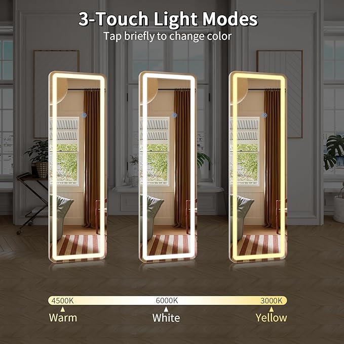 Koonmi Full Length Mirror Door Hanging - Image 3
