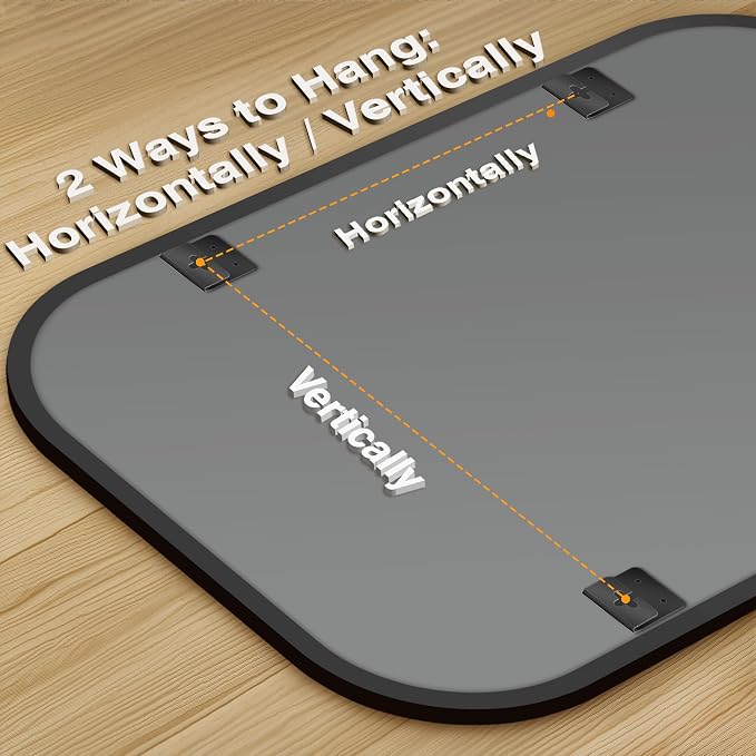Bathroom Mirror for Wall, HD Reflection Shatterproof Mirror for Living Room - Image 5