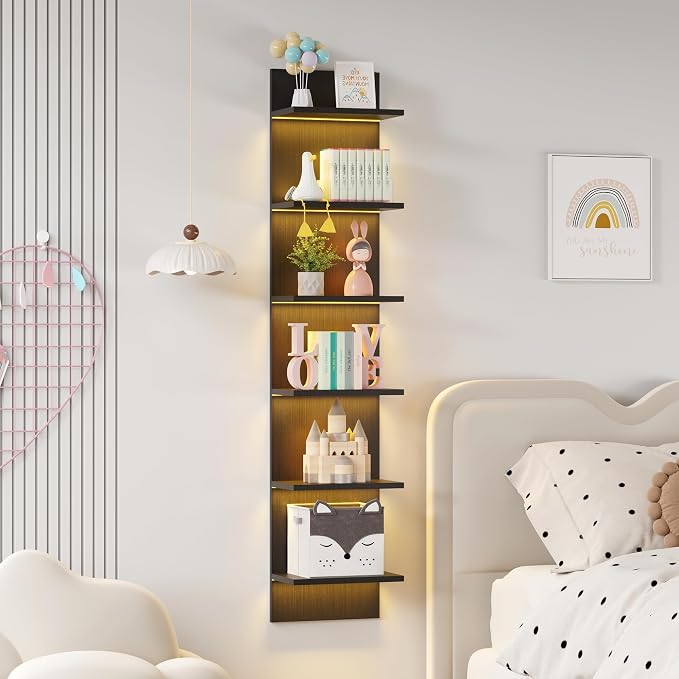 Qupui 6 Tier Wall Shelf Unit - Image 5