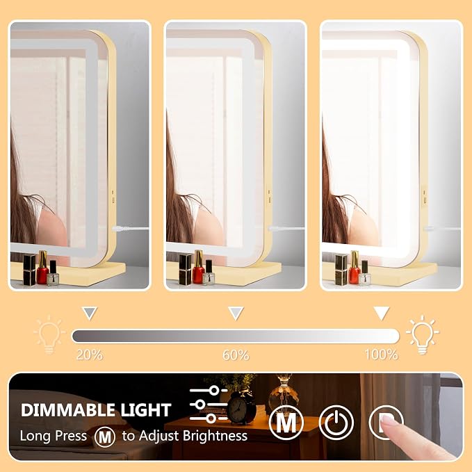 Ratsamee Gold 28" x 20" Vanity Mirror - Image 4