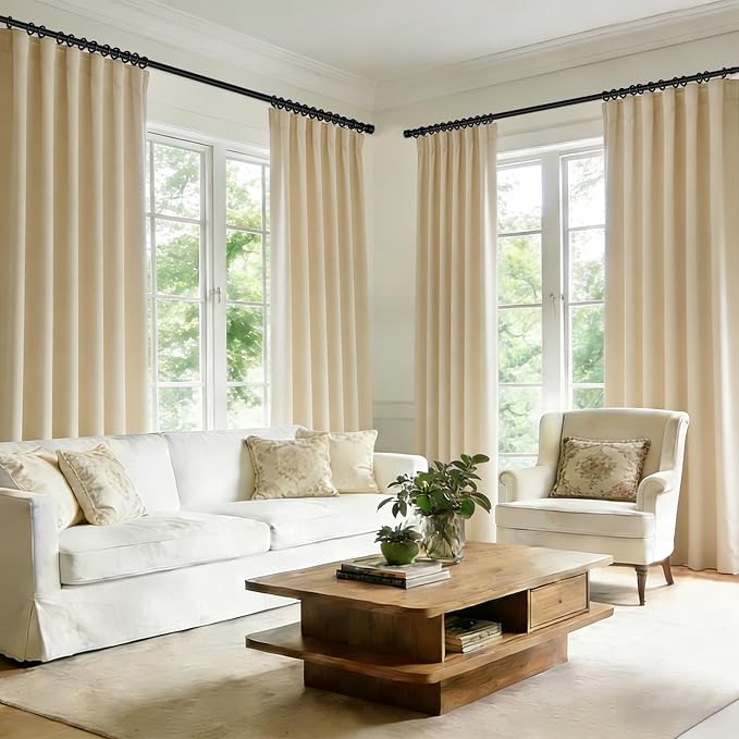 Room Divider Blackout Curtain Track Curtains Wall Dividers Panels Screen - Image 6