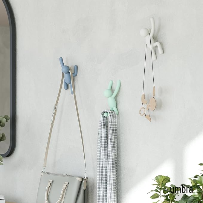 Umbra Buddy Wall Hooks – Decorative Wall Mounted Coat Hooks - Image 2