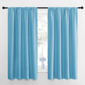 NICETOWN Kitchen Curtains, Short Blackout Drapes, Teal Blue, Thermal Insulated by NICETOWN