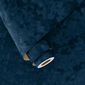 Wallercity Blue Velvet Fabric Wallpaper Peel and Stick Floral Blue Flocking by Wallercity