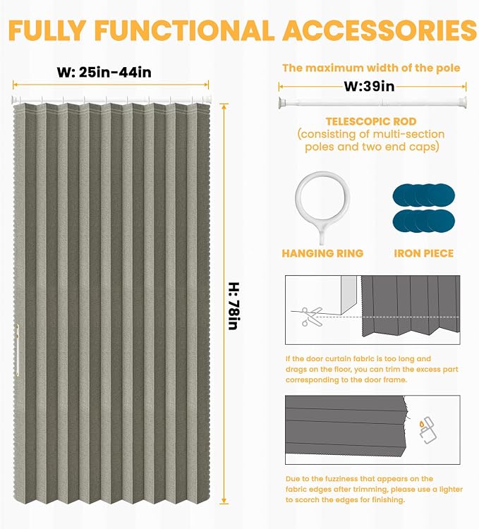 AJAZZ Blackout Accordion Doors - Image 3