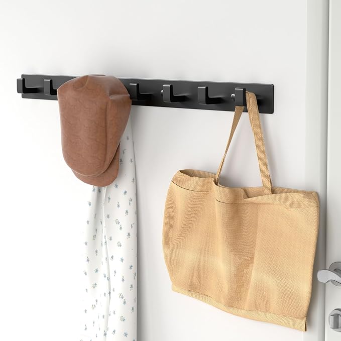 GWAAZXGZ Black Coat Rack Wall Mount - Image 8