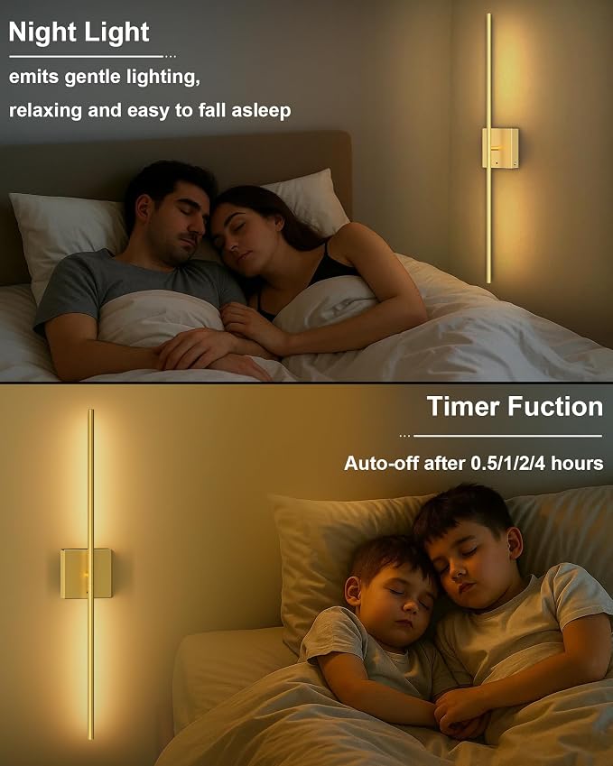 Battery Operated Wall Sconce Set of Two: Wireless Rechargeable Wall Lights - Image 6