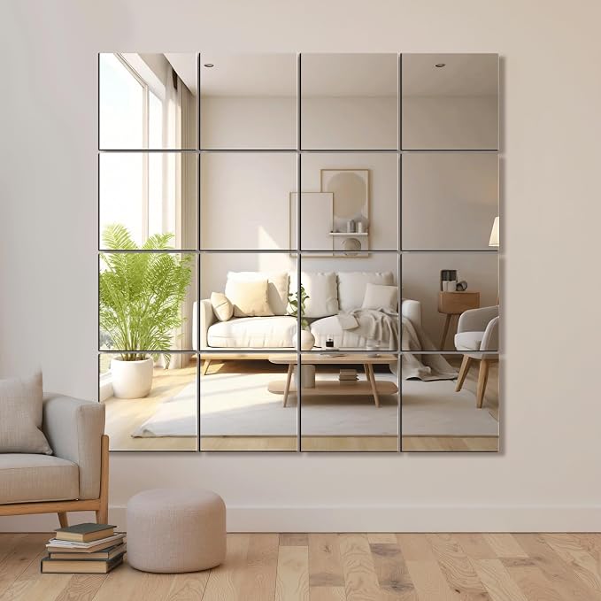 Delma Home Gym Mirrors, Square Large Wall Mirror - Image 8