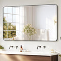 Delma Black Framed Bathroom Vanity Mirror by Delma