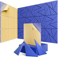 12 Pack Acoustic Panels with Self-Adhesive, Sound Panels High Density, by ROOME