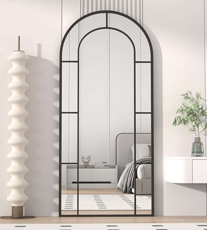 Arched Full Length Mirror, Oversized Floor Length Standing Mirrors, Large Body - Image 2