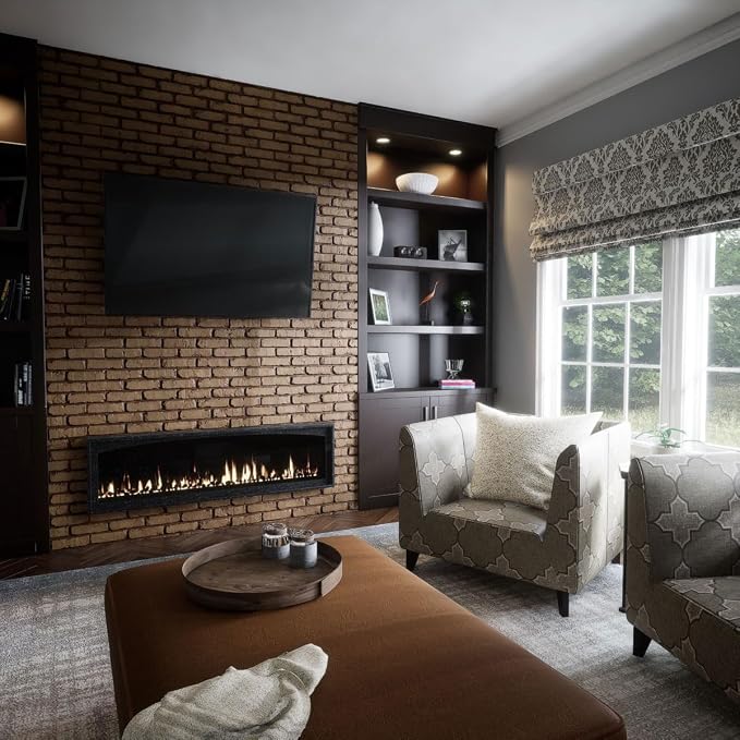 EverStone Aged Brick Faux Brick Panel, 46 7/8"W x 27"H x 1 1/4"D, Terracotta - Image 11