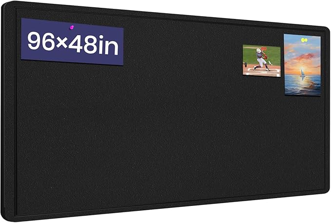 Extra Large Bulletin Board, 95 X 47 inches Cork Board by Hrrtyueg