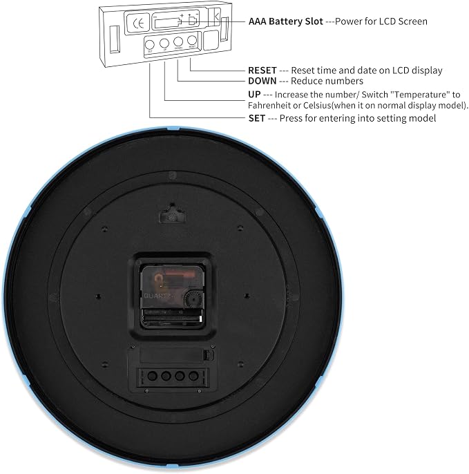 Foxtop Digital and Analog Learning Clock - Image 9